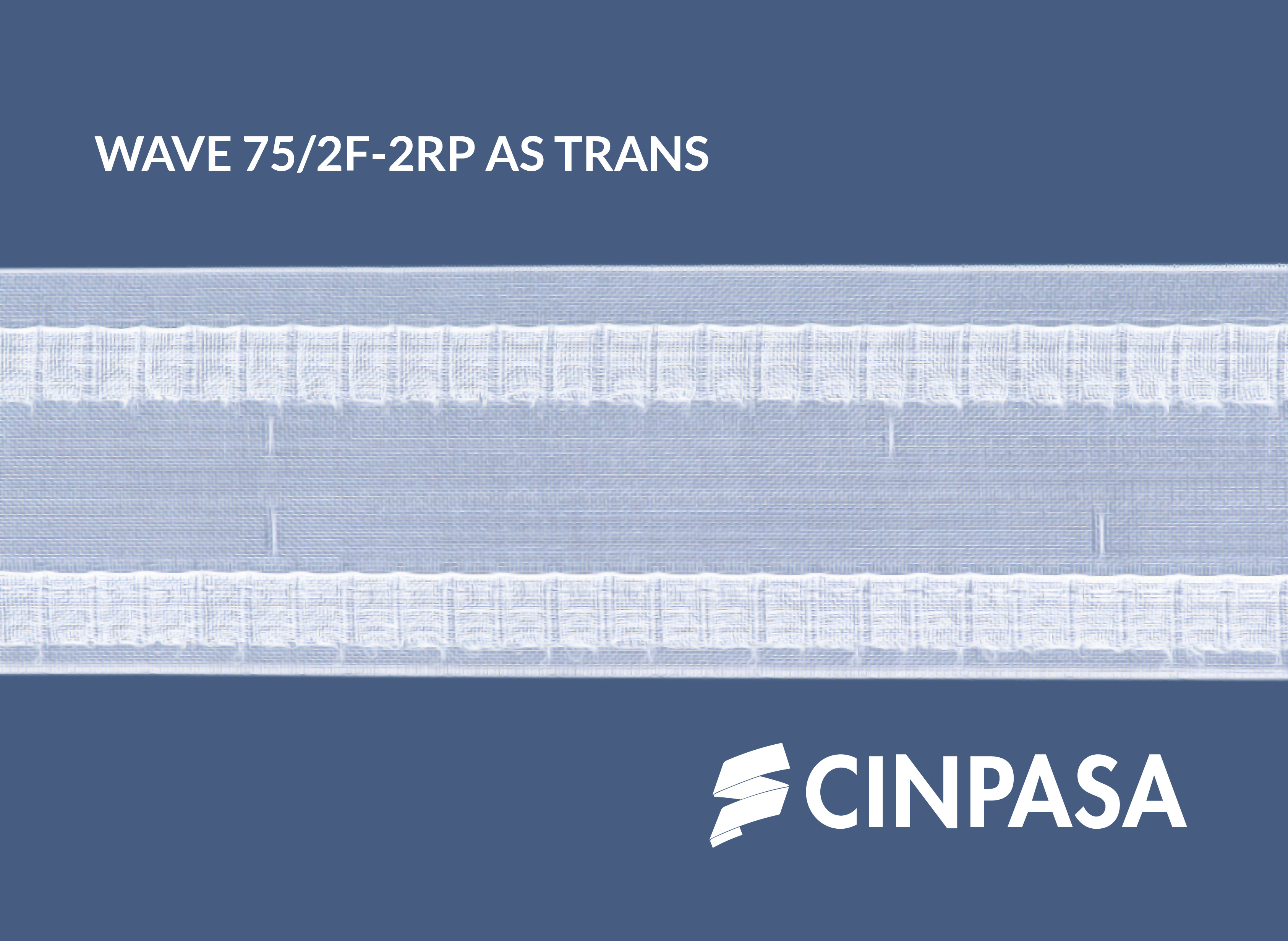  Transparent Asymmetrical Perfect Wave Tape with 2 Type F Pocket and Marks 